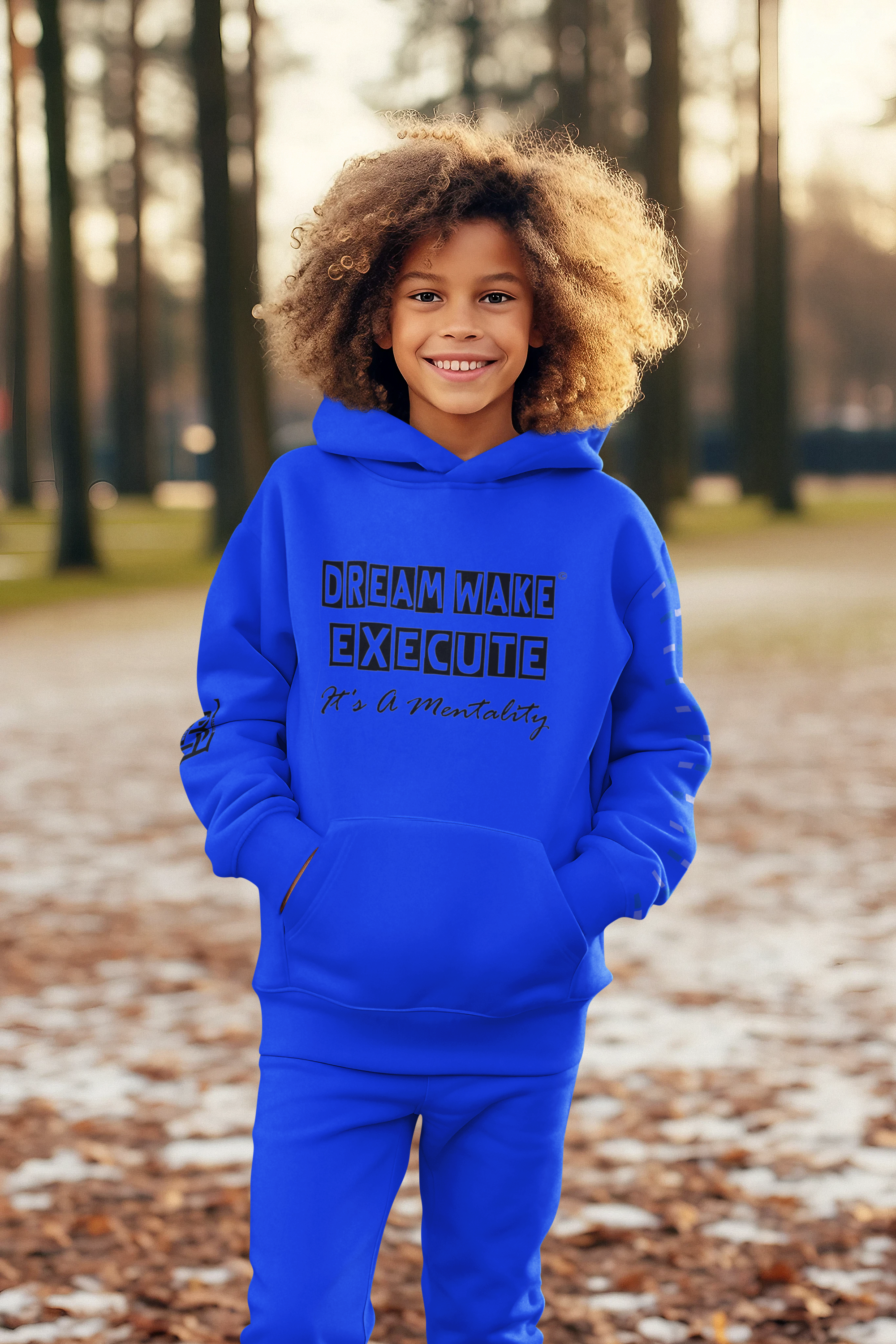 Unisex Kids Sweat Suit Block Style