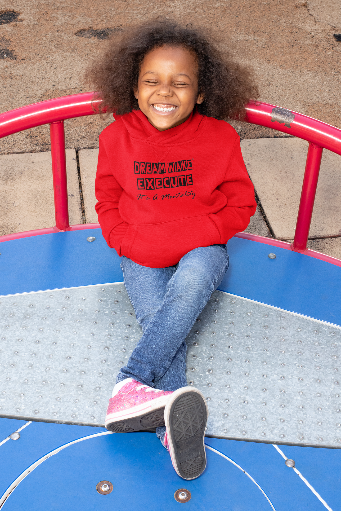 Unisex Kids Hoodie Block Style
