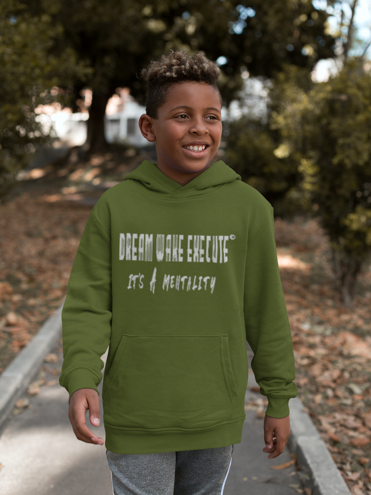 Kids Hoodie Dream Wake Execute