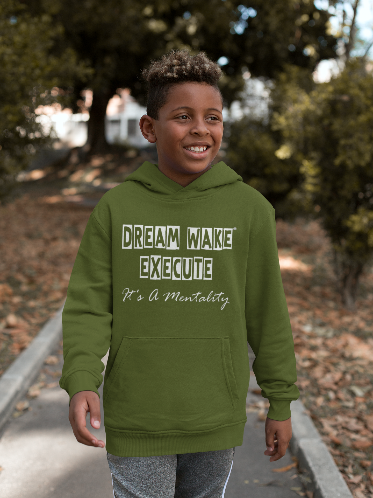 Unisex Kids Hoodie Block Style