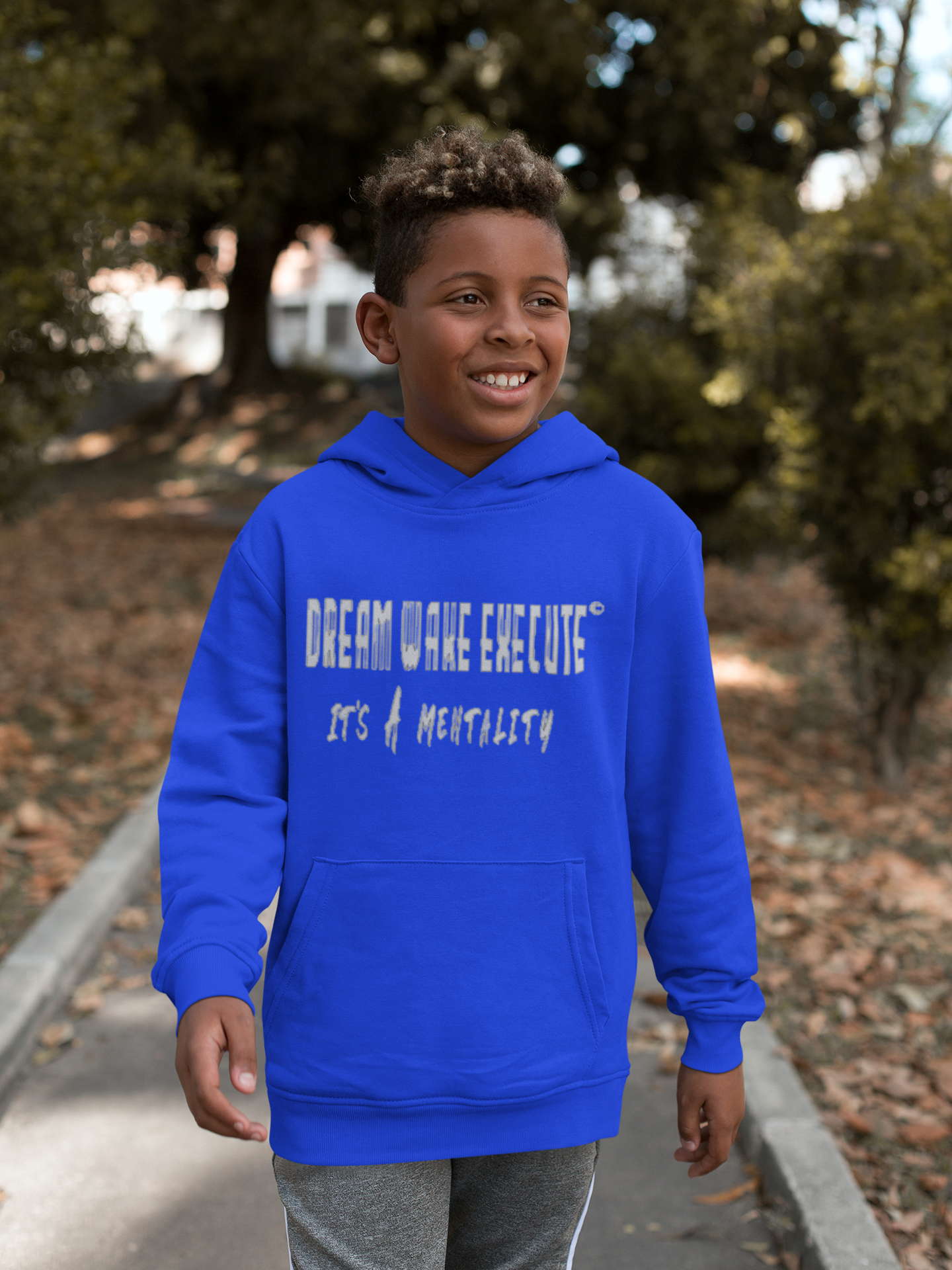Kids Hoodie Dream Wake Execute