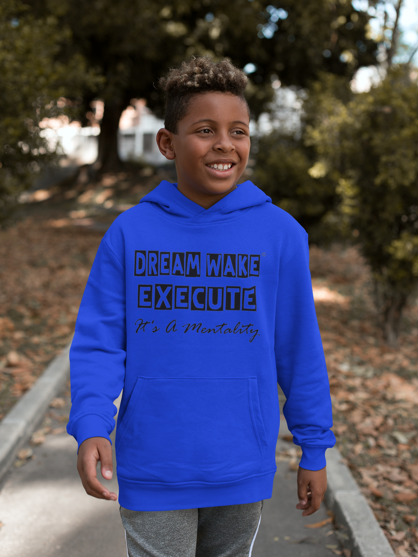 Unisex Kids Hoodie Block Style