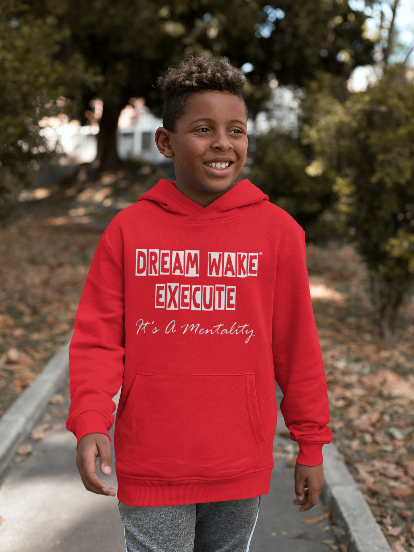 Unisex Kids Hoodie Block Style