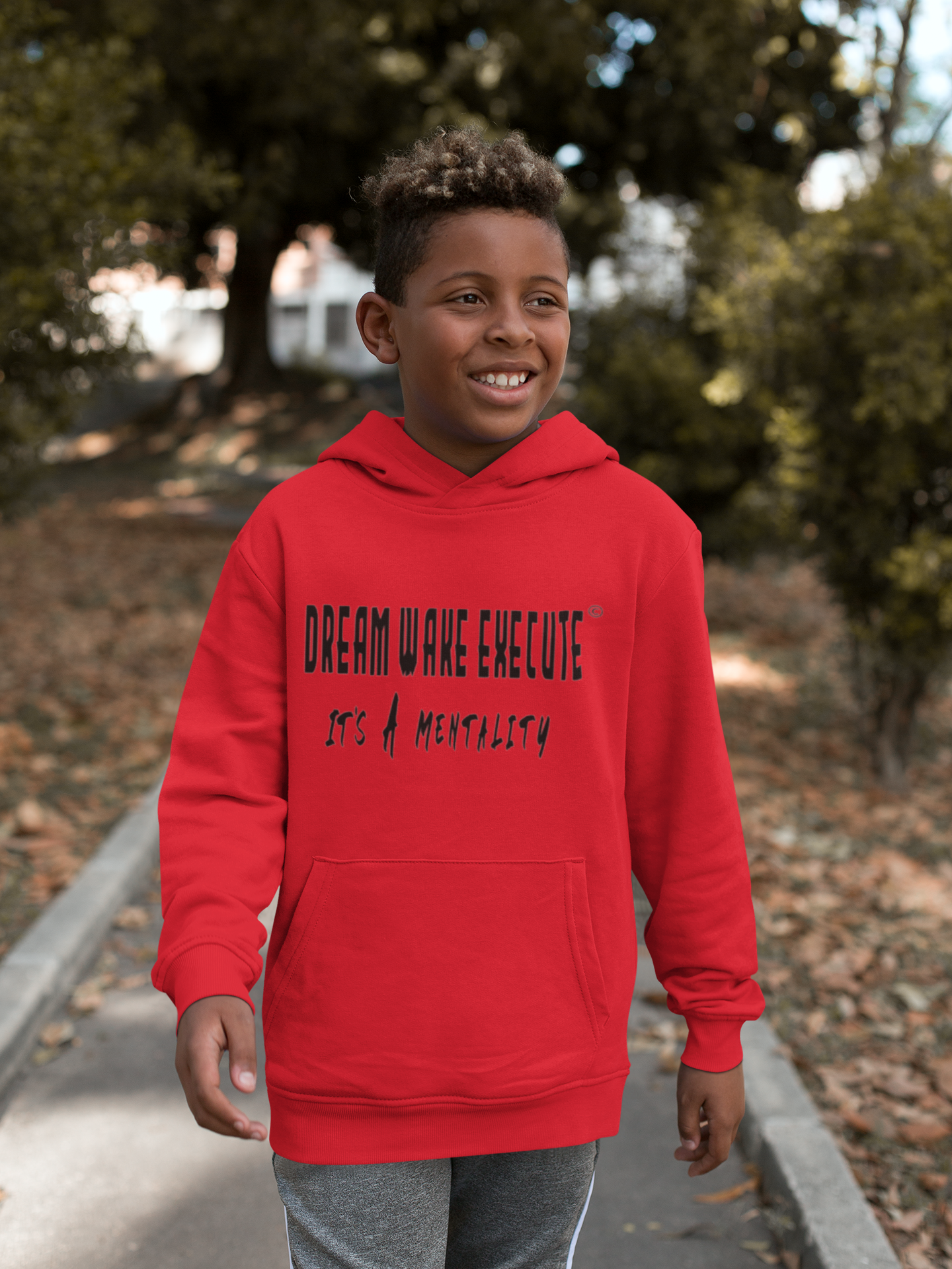 Kids Hoodie Dream Wake Execute