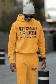 Unisex Heavy Blend Fleece Sweat Suit Block Letters "Dream Wake Execute"