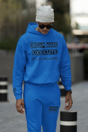 Unisex Heavy Blend Fleece Sweat Suit Block Letters "Dream Wake Execute"